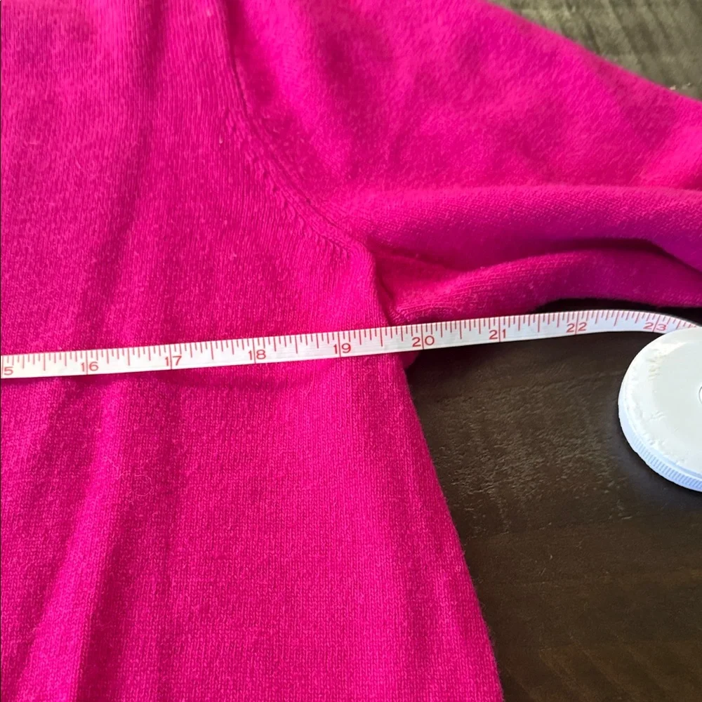 J. Crew Vibrant Pink Crew Neck Sweater
